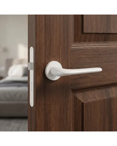 Maniglia per Porta Bianca Elegante dalla sfumatura rilassante - Modello AZALIA