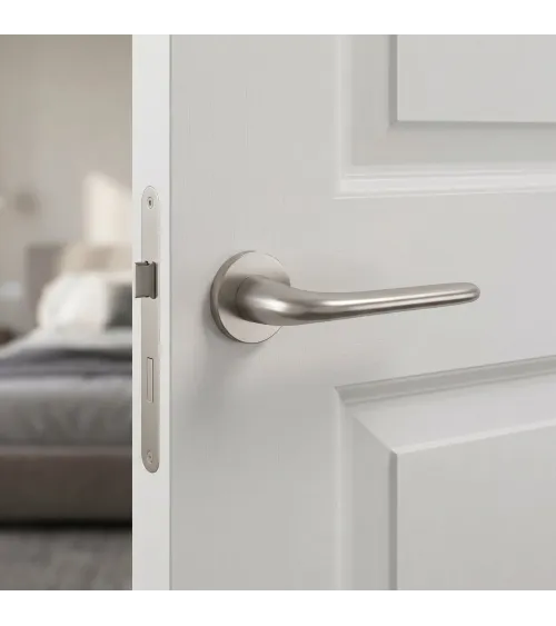 Maniglia per porta nichel spazzolato AZALIA design