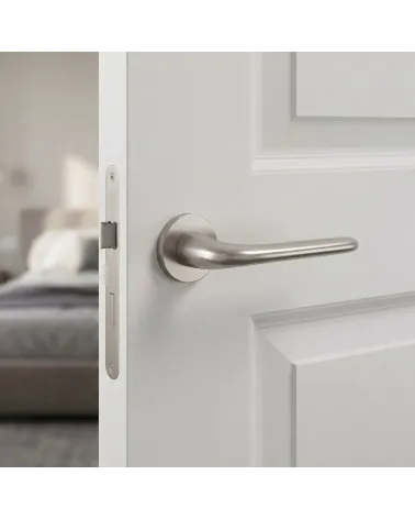 Maniglia per Porta Nichel Satinato Chic dal fascino sottile - Modello AZALIA