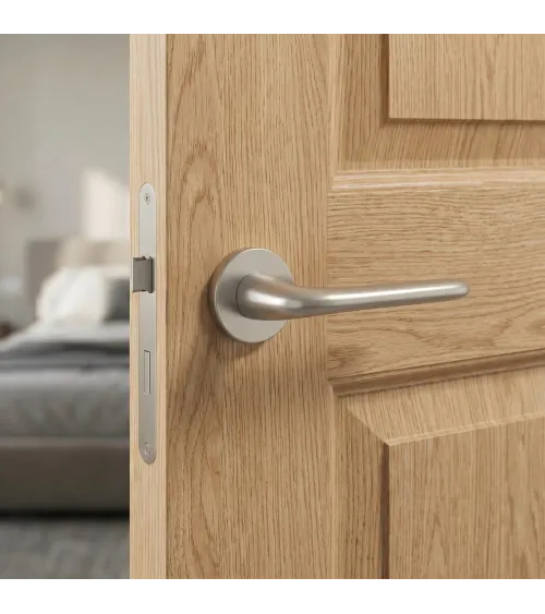 Maniglia per porta nichel spazzolato AZALIA design