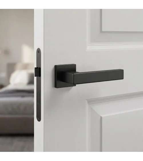 Maniglia per porta nera PINA design