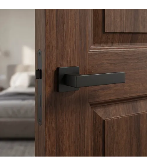 Maniglia per porta nera PINA design