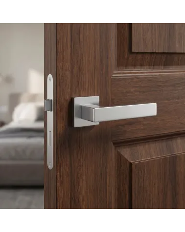 Maniglia per Porta in Cromo Lucido dalla bellezza sottile - Modello PINA
