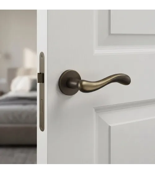 Maniglia per porta bronzo opaco Mandelli Ande maniglia design