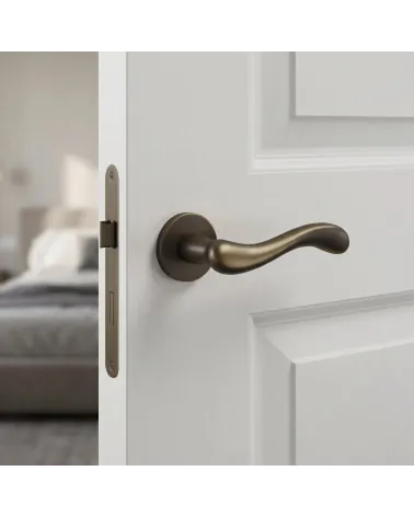 Maniglie per porta di colore bronzo opaco Mandelli Ande