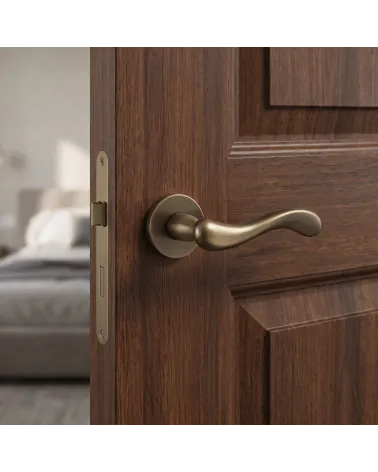 Maniglie per porta di colore bronzo opaco Mandelli Ande
