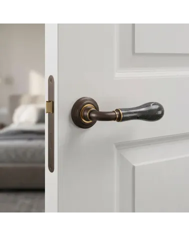 Maniglie per porta in ottone Mandelli Naxos