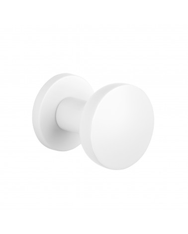 Pomolo per porta bianco MESA Rotondo mobile - maniglia design