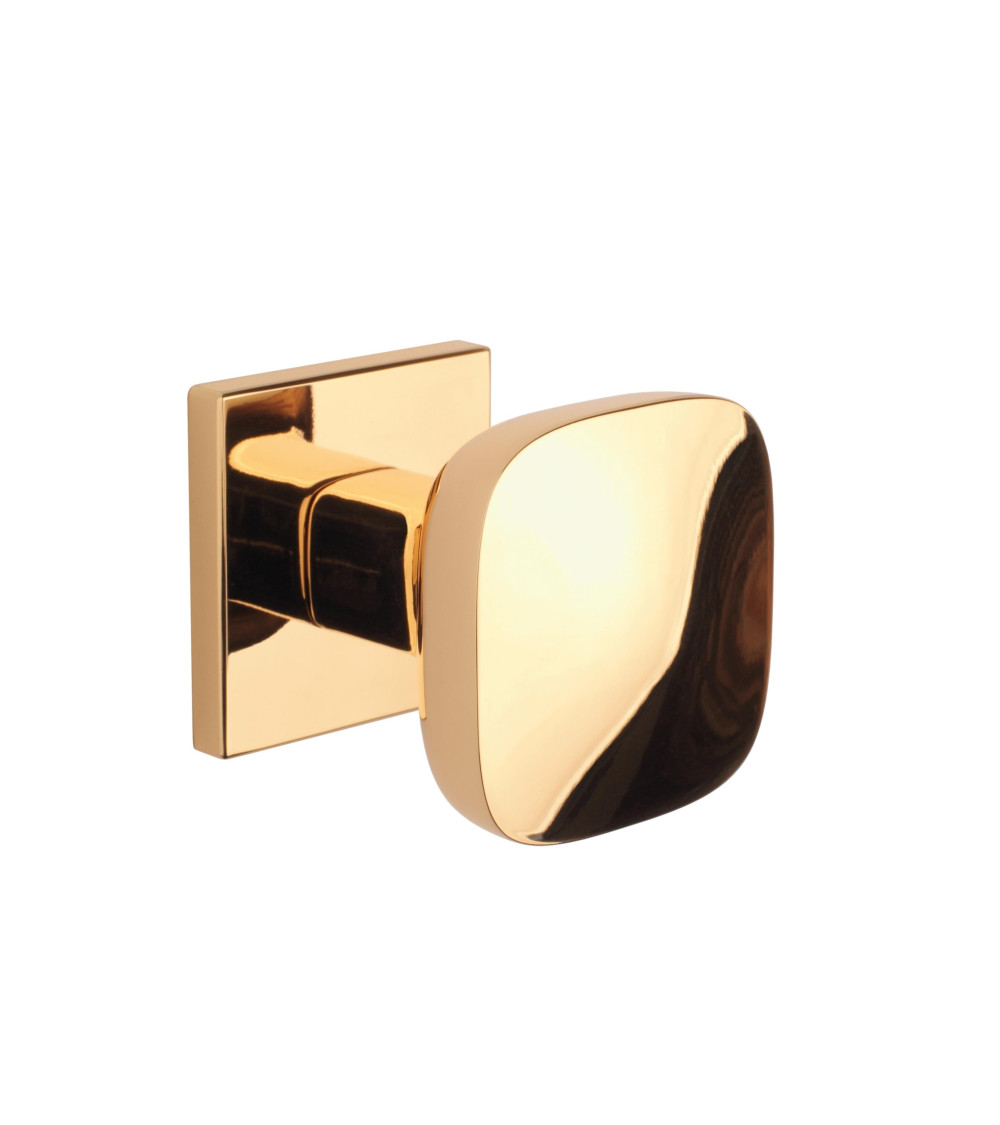 Pomolo per porta nero KIAMA quadrato - maniglia design