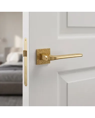 Maniglia per porta oro lucido TUPAI 4007-T3 design elegante - MillaPoignées