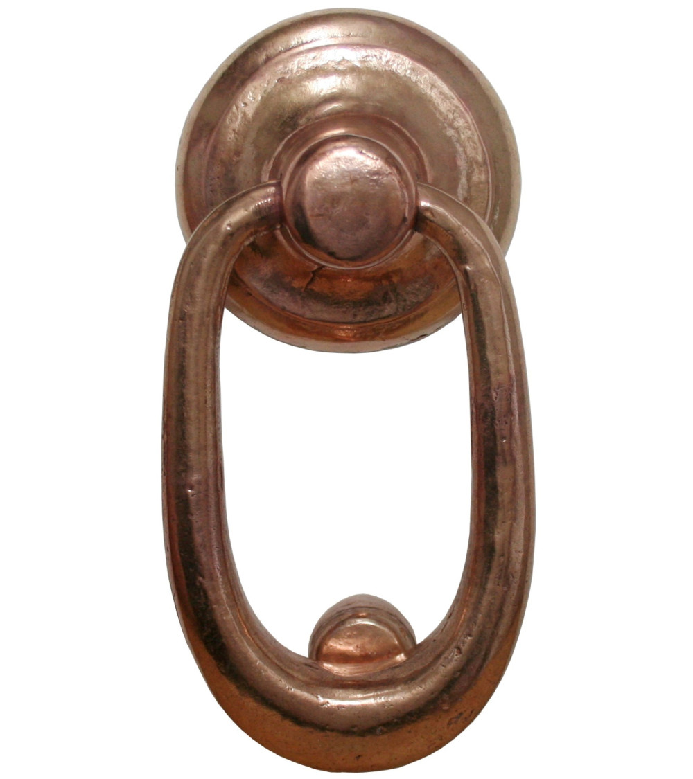 Battiporta in bronzo vero - modello BT1529 - maniglia design