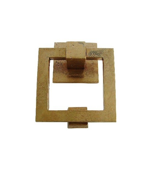 Battiporta in bronzo vero - modello BT1519 - maniglia design