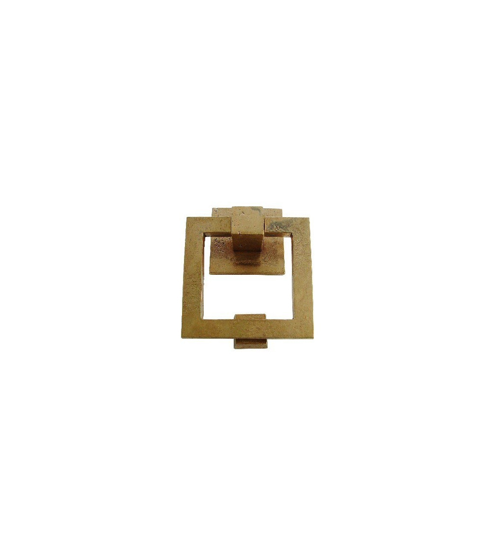 Battiporta in bronzo vero - modello BT1519 - maniglia design