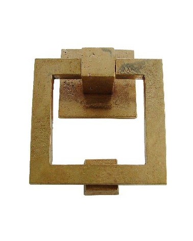 Battiporta in bronzo vero - modello BT1519 - maniglia design