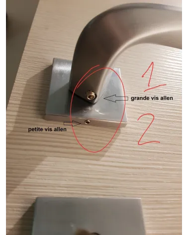 Piccola vite a brugola testa conica (vite puntale) per maniglia per porta - maniglia design