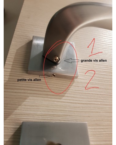 Piccola vite a brugola testa conica (vite puntale) per maniglia per porta - maniglia design