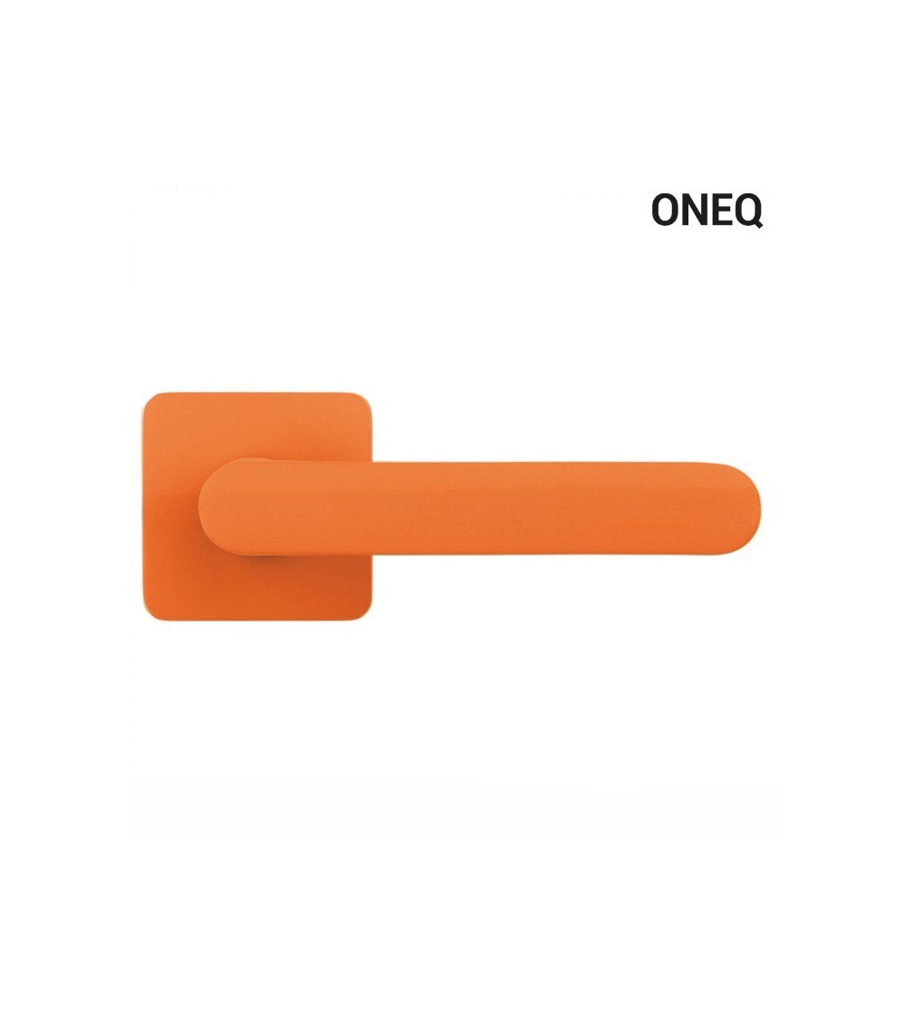 Maniglia per porta color marrone, placca quadrata - Colombo Design Mood - maniglia design