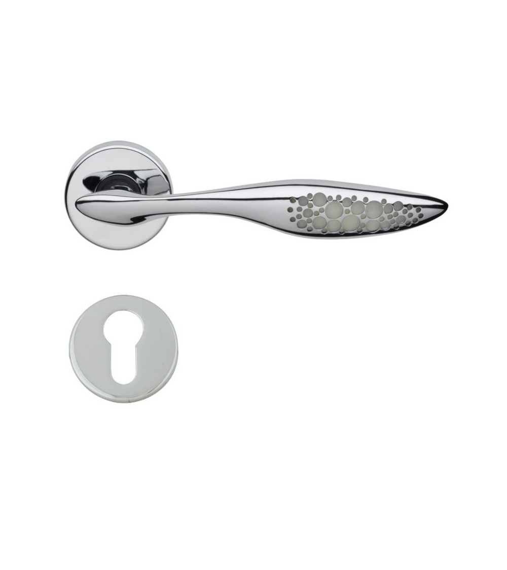 Maniglia per porta luminosa Morfeo R con serratura I - ferramenta design
