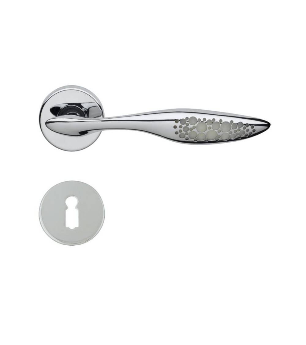 Maniglia per porta luminosa Morfeo R con chiave L - ferramenta design