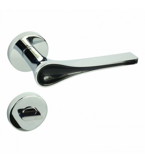 Maniglia per porta futuristica DOM Polaris Tonda WC - maniglia design
