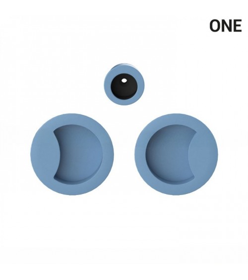 Maniglia per porta scorrevole colore blu oceano Colombo Design Mood One maniglia design