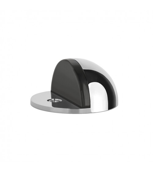 Fermaporta cromo lucido DS21, da pavimento - maniglia design