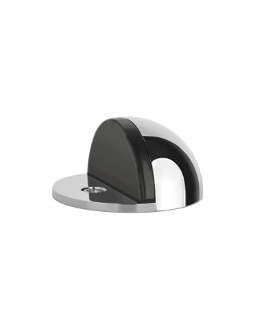 Fermaporta cromo lucido DS21, da pavimento - maniglia design