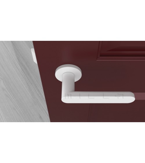 Maniglia per porta colore bianco ALORA design