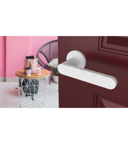 Maniglia per porta colore bianco ALORA design