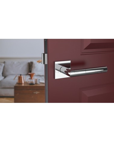 Maniglia per porta ARABIS cromo lucido maniglia design montata su una porta