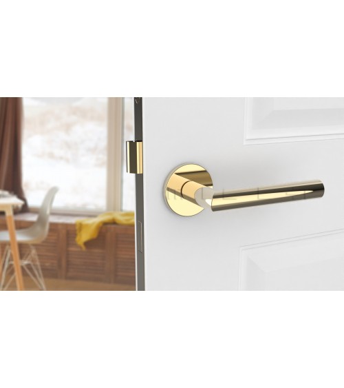Maniglia per porta colore oro lucido ARABIS design