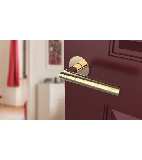 Maniglia per porta colore oro lucido ARABIS design