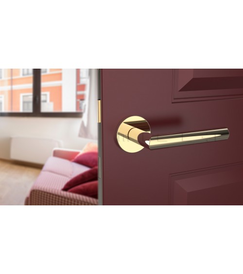 Maniglia per porta colore oro lucido ARABIS design