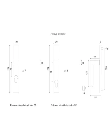 Disegno Bloom placca stretta 24 nera EUROWALE