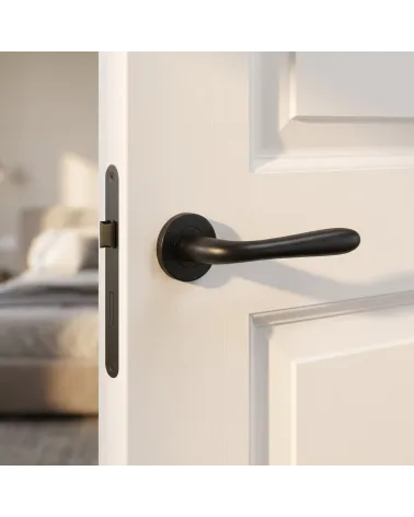Maniglia di Porta Nera Raffinata e Versatile - Modello TUPAI 294
