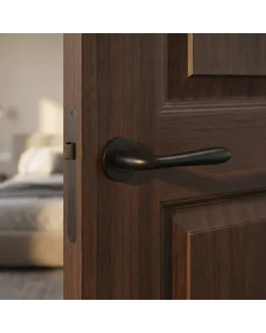 Maniglia di Porta Nera Raffinata e Versatile - Modello TUPAI 294