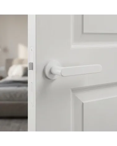 Maniglia per Porta Bianca dalla purezza senza tempo - Modello ALORA