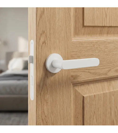 Maniglia per porta colore bianco ALORA design