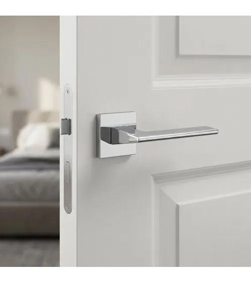 Maniglia per porta cromo lucido Shark - maniglia design
