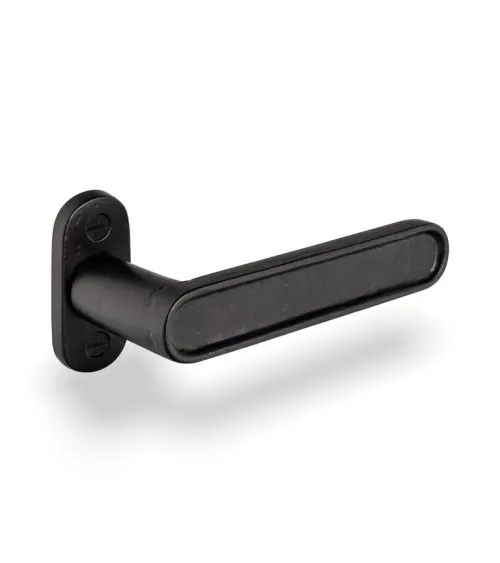 Maniglia per porta in ferro nero