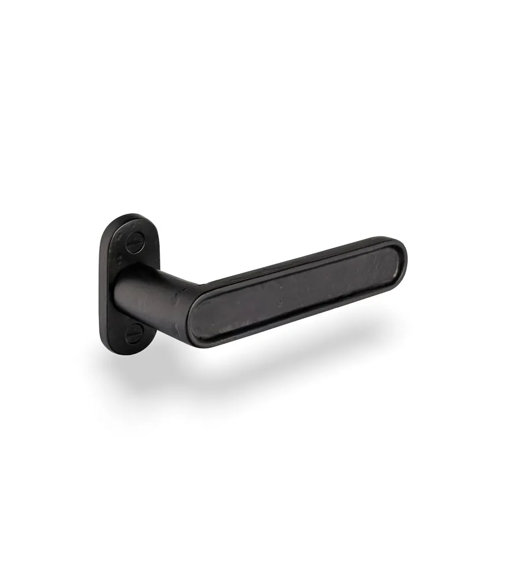 Maniglia per porta in ferro nero