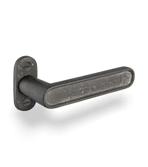Maniglia per porta in ferro nero
