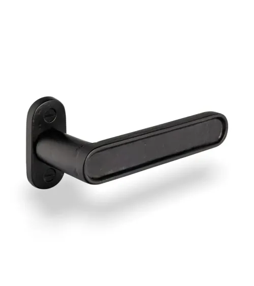 Maniglia per porta in ferro nero