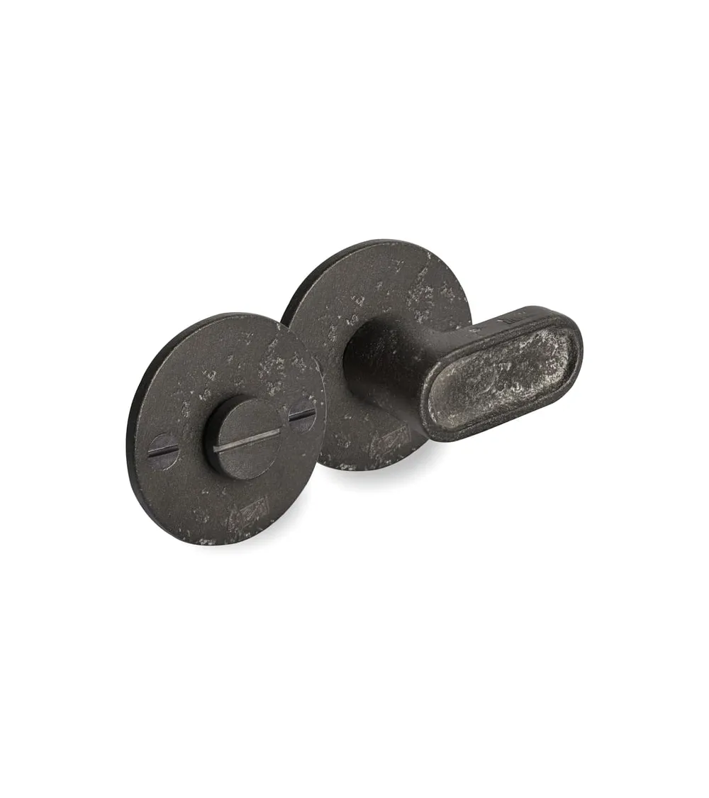 Set per WC con finitura metallo grezzo