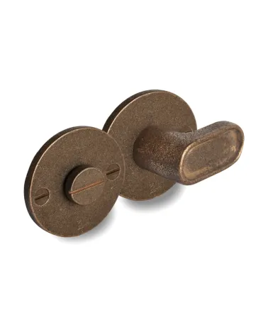 Set per WC con finitura metallo grezzo