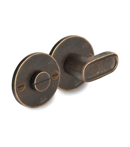 Set per WC con finitura metallo grezzo