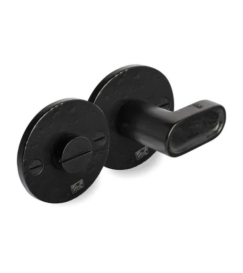 Set per WC con finitura metallo grezzo