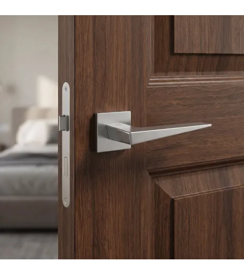 Maniglia per porta cromo spazzolato VEGA - maniglia design