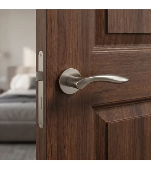 Maniglia per porta STILE PULIA in alluminio nichel