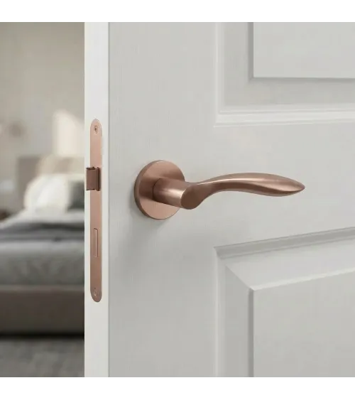 Maniglia per porta STILE PULIA in alluminio marrone chiaro